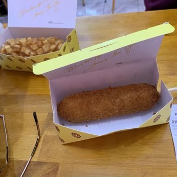 Mochinut Murphy - Cheddar cheese corndog - Donuts Near Me - Murphy, Texas