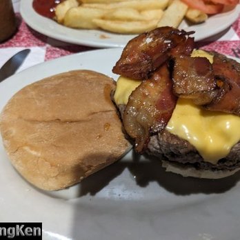 Paul's Da Burger Joint - My Bacon Cheeseburger from PDBJ after Bacon Arrived. - Burgers Near Me - New York, New York Paul's Da Burger Joint - My Bacon Cheeseburger from PDBJ after Bacon Arrived. - Burgers Near Me - New York, New York