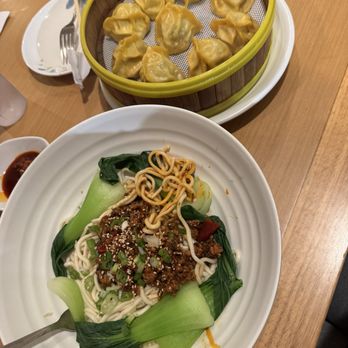 Dumplings N More - Beef And Scallion Dumplings (9Pc) Dan Dan Noodles (Spicy) - Chinese Near Me - Escondido, California Dumplings N More - Beef And Scallion Dumplings (9Pc) Dan Dan Noodles (Spicy) - Chinese Near Me - Escondido, California