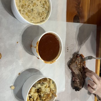 Opie's BBQ - Corn, BBQ sauce, and tater tot casserole - Barbeque Near Me - Spicewood, Texas