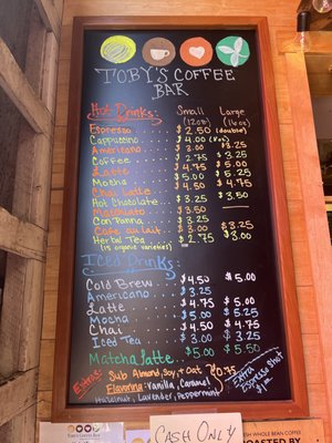Menu photo 6 Toby's Coffee Bar Point Reyes Station, CA Menu photo 6 Toby's Coffee Bar Point Reyes Station, CA