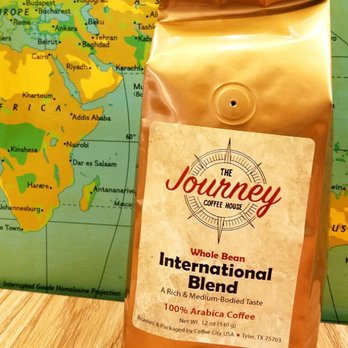 The Journey Coffee House - This is our International Blend coffee. Excellent choice. - Coffee & Tea Near Me - Lindale, Texas The Journey Coffee House - This is our International Blend coffee. Excellent choice. - Coffee & Tea Near Me - Lindale, Texas