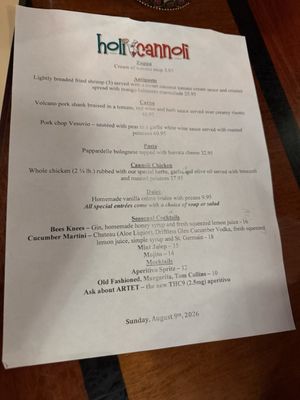 Menu photo 1 Holi Cannoli Elkhorn, WI Menu photo 1 Holi Cannoli Elkhorn, WI
