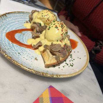 Duck & Waffle - Duck Benedict. - British Near Me - Edinburgh, EDH