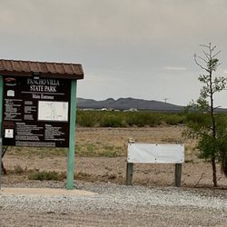 Pancho Villas State Park - Exterior: pay pipe/information