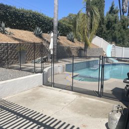 Pool fence completed by Nathan