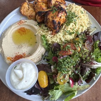 Saffron Mediterranean Grill - Chicken kebab - Mediterranean Near Me - Long Beach, California