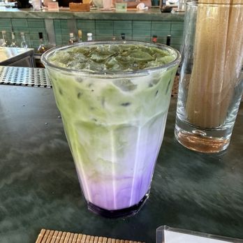 Rose Cafe - Ube matcha latte - Cafes Near Me - Dallas, Texas Rose Cafe - Ube matcha latte - Cafes Near Me - Dallas, Texas