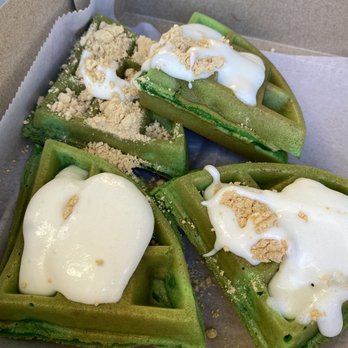 Mochi Waffle Corner  - Pandan mochi waffle - Waffles Near Me - Mountain View, California