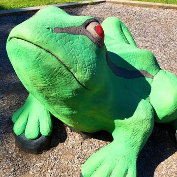 Marshview Park - Huge cool frog sculpture - Playgrounds Near Me - Virginia Beach, Virginia