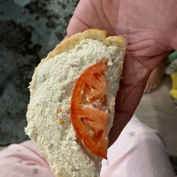 Chicken Salad Chick - Sandwich with half slice of tomato. - Sandwiches Near Me - Lady Lake, Florida Chicken Salad Chick - Sandwich with half slice of tomato. - Sandwiches Near Me - Lady Lake, Florida