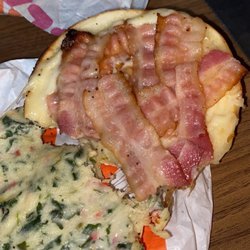 Dunkin' - Raw Bacon, wrong egg I ordered, cheese