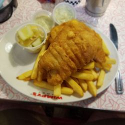 Wimpy's Diner - Two piece adult fish and chips.