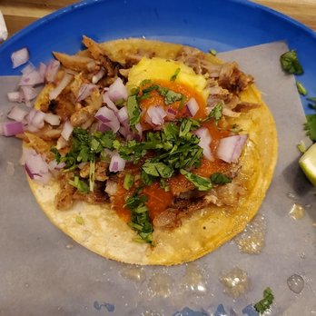 Taqueria Ramirez - Al pastor taco. Tripa was consumed prior. - Mexican Near Me - Brooklyn, New York Taqueria Ramirez - Al pastor taco. Tripa was consumed prior. - Mexican Near Me - Brooklyn, New York