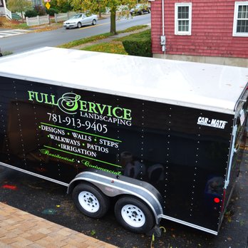 Sachem Sign Works - landscaping trailers - Vehicle Wraps Near Me - Saugus, Massachusetts Sachem Sign Works - landscaping trailers - Vehicle Wraps Near Me - Saugus, Massachusetts