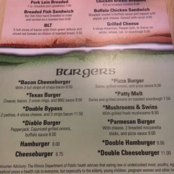 Bridget's Blarney Stone - Menu