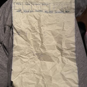 Pho Ly - a kitchen check on a piece of paper - Vietnamese Near Me - Evergreen, Montana