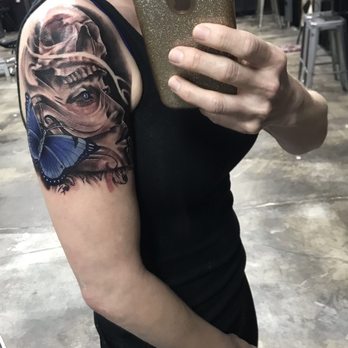 Fleshworks Tattoo Studio - Part one of 3/4 sleeve - Tattoo Near Me - Olympia, Washington Fleshworks Tattoo Studio - Part one of 3/4 sleeve - Tattoo Near Me - Olympia, Washington