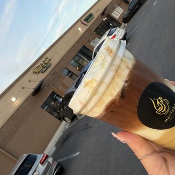 Mar7aba Cafe & Sweets - Pistachio latte with oat milk (yummmmy) - Coffee & Tea Near Me - Anaheim, California Mar7aba Cafe & Sweets - Pistachio latte with oat milk (yummmmy) - Coffee & Tea Near Me - Anaheim, California