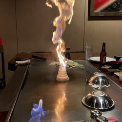Yamato Japanese Restaurant - Onion on Fire