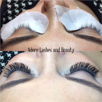 Adore - Before and after eyelash extensions  please text Luz 300-6764 for any questions. Thank you - Eyelash Service Near Me - Visalia, California
