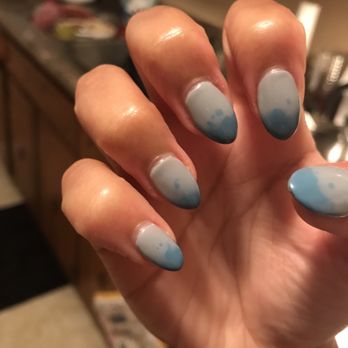 Nail Land - This is oval/almondish , mood/ color change in glass slipper acrylic powder. - Nail Salons Near Me - Stockbridge, Georgia Nail Land - This is oval/almondish , mood/ color change in glass slipper acrylic powder. - Nail Salons Near Me - Stockbridge, Georgia