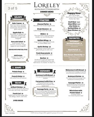 Menu photo 4 Loreley Beer Garden New York, NY Menu photo 4 Loreley Beer Garden New York, NY
