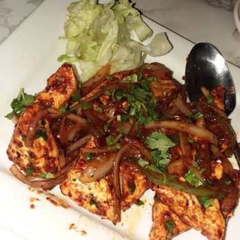 Awadh India Restaurant - Spicy Chili Paneer.  It's Got Some Definite Heat To It.  On The Starter Menu.  ($9.99) - Indian Near Me - Columbus, Ohio