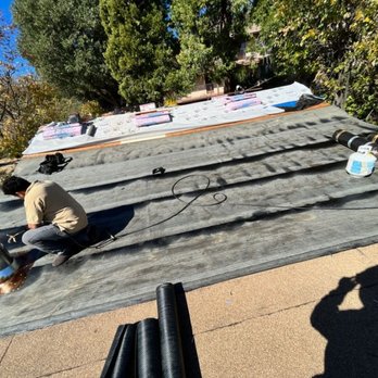 Barcenas Roofing - mixing rolls and shingles based on slope - Roofing Near Me