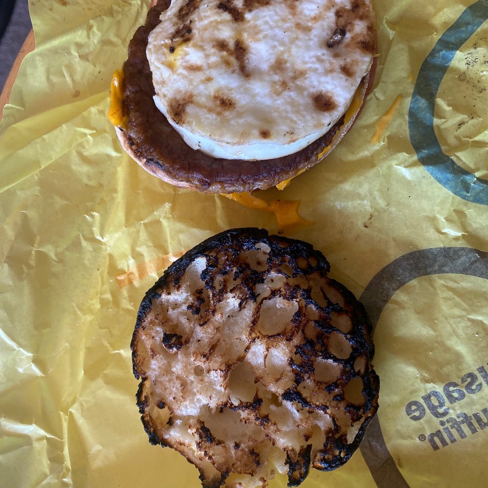 Burnt Sausage Egg McMuffin Burnt Sausage Egg McMuffin