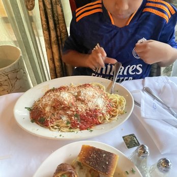 Joe's Restaurant - Pork chop. Penne marrieta. Garlic bread parmigiana and spaghetti and meatballs - Italian Near Me - Ridgewood, New York