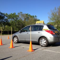 Just Drive Right - Student practicing the "Turn About".