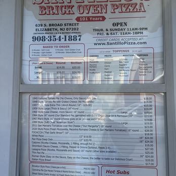 Santillo's Brick Oven Pizza - Pizza Near Me - Elizabeth, New Jersey Santillo's Brick Oven Pizza - Pizza Near Me - Elizabeth, New Jersey