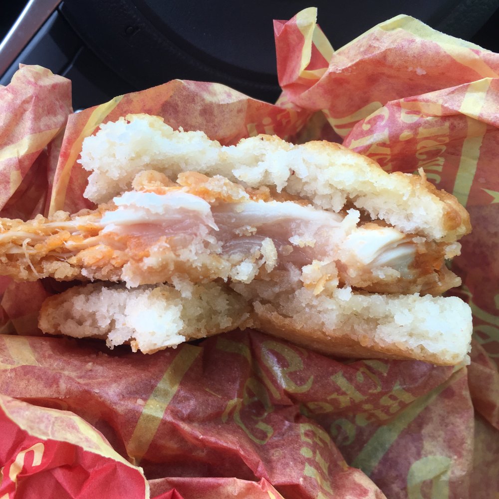 Serves you raw chicken.