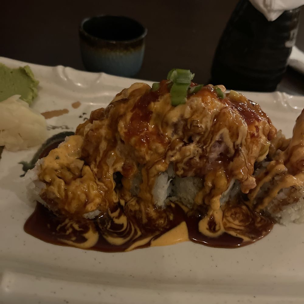 Sushi Bistro - Eel sauce and spicy tuna- a gods dream of perfection flavors - Japanese Near Me - Auburn, Alabama