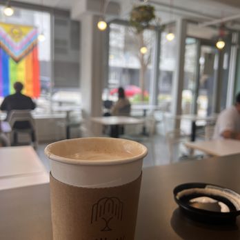 Willow Coffee - Chai latte + interior - Cafes Near Me - Oklahoma City, Oklahoma
