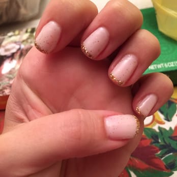 Beauty By V - Gel manicure with a glitter French:) exactly what I asked for! - Nail Salons Near Me - Long Pond, Pennsylvania Beauty By V - Gel manicure with a glitter French:) exactly what I asked for! - Nail Salons Near Me - Long Pond, Pennsylvania
