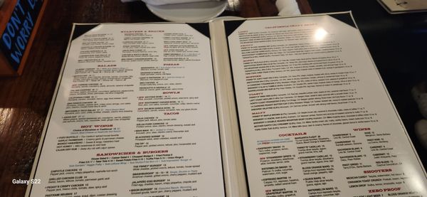 Menu photo 1 Finney's Crafthouse - Camarillo Camarillo, CA