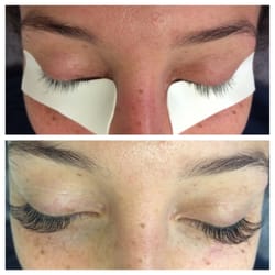 Lashes By Amanda - Before and after of a dramatic set
