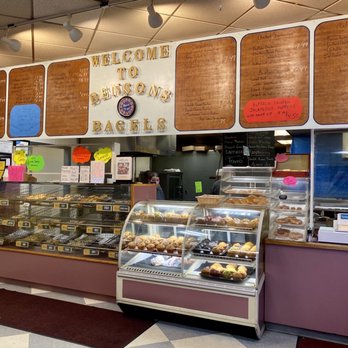 Benson's Bagels - a bakery counter with a variety of pastries - Bagels Near Me - Springfield, Massachusetts Benson's Bagels - a bakery counter with a variety of pastries - Bagels Near Me - Springfield, Massachusetts