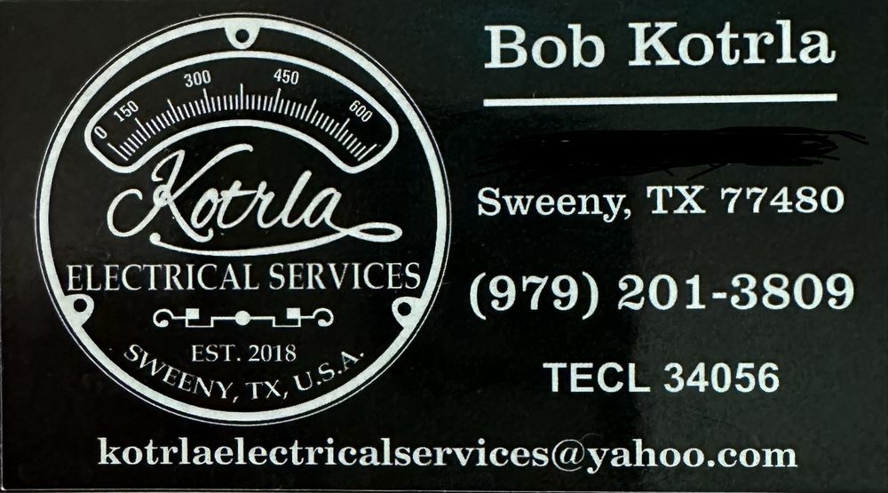 Slide of Kotrla Electrical Services