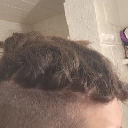 Cotati Barbershop - What kind of a hairline is this? Horrible barber
