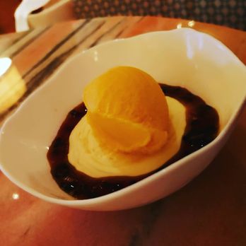 Florie's - Passion fruit sorbet and white chocolate mousse. - Salad Near Me - Palm Beach, Florida