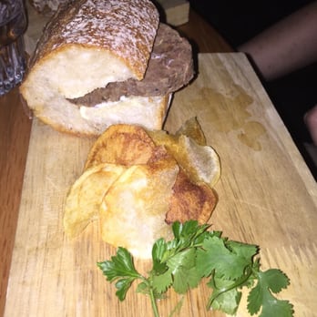 Wink & Nod - The "sandwich, salad, and chips" a.k.a. 3 bites and you're done - Cocktail Bars Near Me - Boston, Massachusetts Wink & Nod - The "sandwich, salad, and chips" a.k.a. 3 bites and you're done - Cocktail Bars Near Me - Boston, Massachusetts