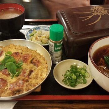 Fukagawa - Eel and egg special w/ miso and soba - Japanese Near Me - Gardena, California