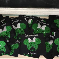 The Bling Lady & Co - Bling glitter flake shirts for a cheer team!