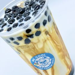 Mr. Cool Ice Cream & Boba Tea - Brown Sugar Milk with Chewy Tapioca.