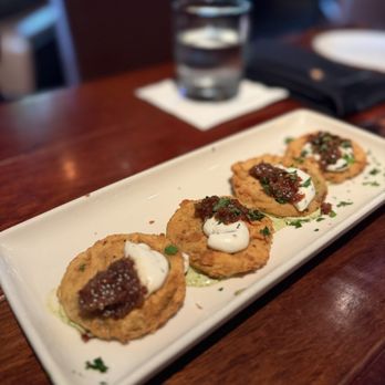 The Ranch - Fried Cornmeal Fried Green Tomatoes - Steakhouses Near Me - Irving, Texas The Ranch - Fried Cornmeal Fried Green Tomatoes - Steakhouses Near Me - Irving, Texas