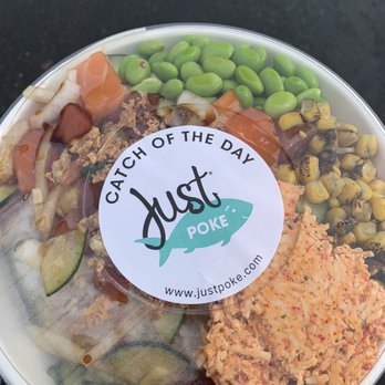 Just Poké Renton Benson - Custom regular size poke bowl with salmon and tuna - Hawaiian Near Me - Renton, Washington Just Poké Renton Benson - Custom regular size poke bowl with salmon and tuna - Hawaiian Near Me - Renton, Washington
