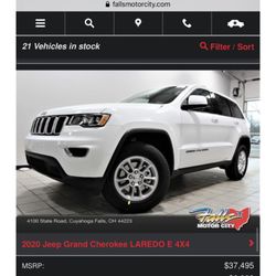 Falls Motor City - Picture I sent inquiring about the price